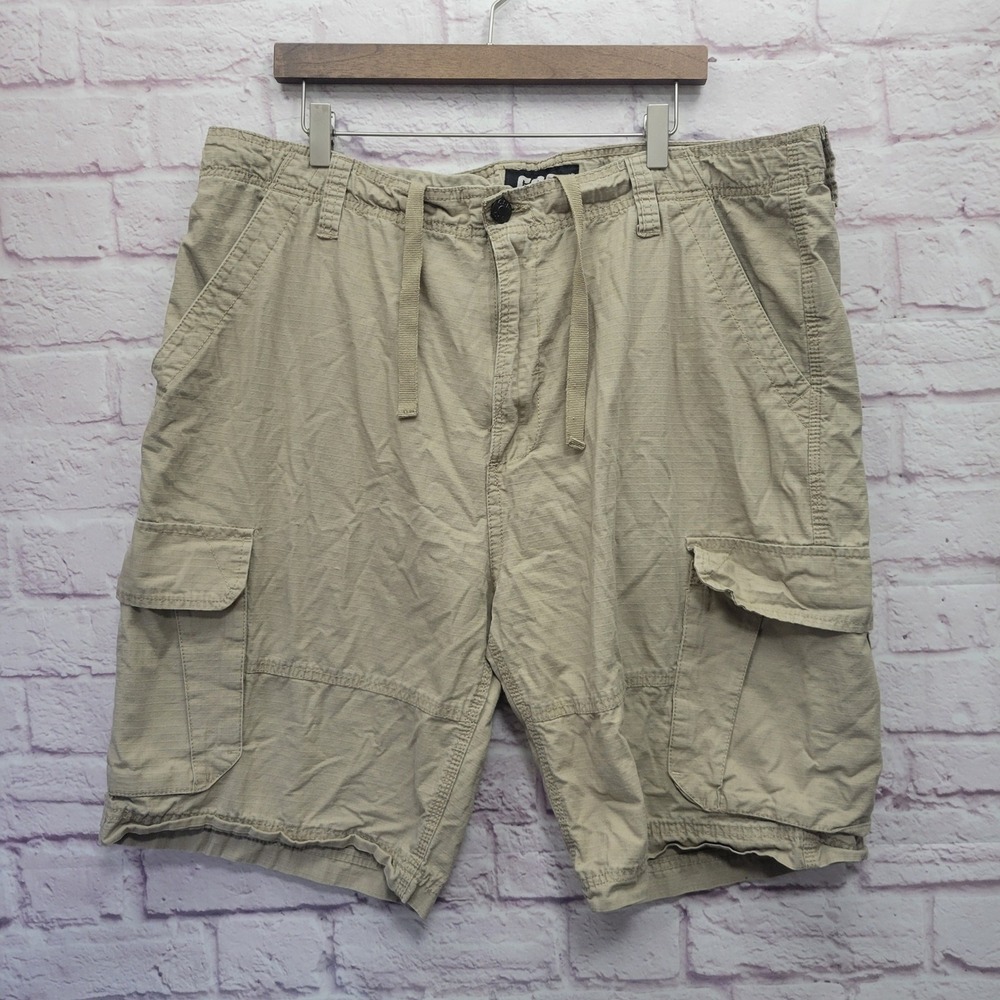 CSG Cargo Shorts Men 42 Khaki Baggy Hiking Utility Ripstop Outdoor Work Camping